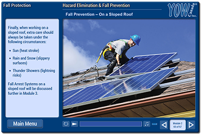 Fall Protection Online Course Example