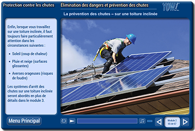 Exemple de la formation Protection contre les chutes